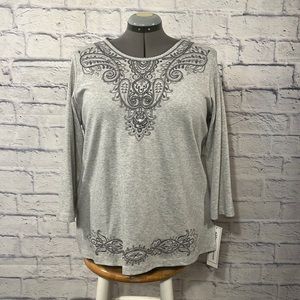 Alfred Dunner 3/4 sleeve Top